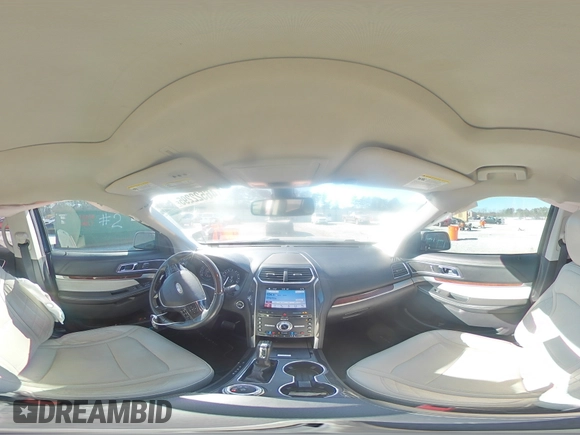 2018 Ford Explorer Platinum with VIN 1FM5K8HT5JGC38878, listed as a Copart auction lot 46522295 with 81,768 mi miles and Salvage Title. Bid and sale history available at DreamBid. Image 14.