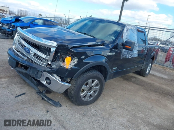 2013 Ford F-150 XL with VIN 1FTFW1ET0DFB39467, listed as a IAAI auction lot 40770557 with 166,779 mi miles and . Bid and sale history available at DreamBid. Image 2.