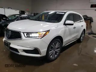 2017 Acura MDX Technology z VIN 5J8YD4H50HL005242, wystawiony jako Copart lot #51051155 z przebiegiem 80 493 mil mil oraz Szkoda całkowita • Salvage title. Historia ofert i sprzedaży dostępna na DreamBid. Obrazek 1.