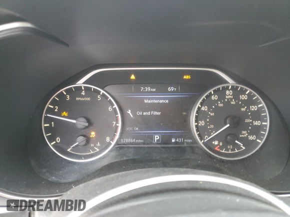 2017 Nissan Maxima SL with VIN 1N4AA6AP7HC450941, listed as a Copart auction lot 49459625 with 178,864 mi miles and Salvage title. Bid and sale history available at DreamBid. Image 9.