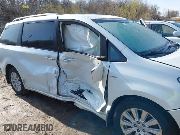 2017 Toyota Sienna with VIN 5TDDZ3DC3HS151274, listed as a IAAI auction lot 41936227 with 159,597 mi miles and . Bid and sale history available at DreamBid. Image 6.