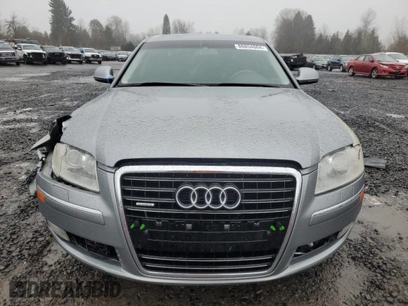 2008 Audi A8 L 4.2L with VIN WAUMV94E38N012703, listed as a Copart auction lot 86854604 with 132,363 mi miles and Salvage Title. Bid and sale history available at carsss.com. Image 5.