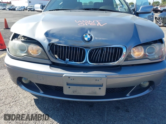 2006 BMW 3 Series 325Ci with VIN WBABW33426PX84492, listed as a IAAI auction lot 41658186 with 152,477 mi miles. Bid and sale history available at carsss.com. Image 6.