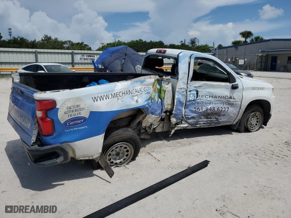 2022 Chevrolet Silverado 1500 LTD Work Truck with VIN 3GCNWAED4NG125964, listed as a Copart auction lot 66000584 with 84,000 mi miles and Non Repairable. Bid and sale history available at carsss.com. Image 3.