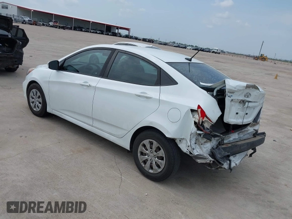 2016 Hyundai Accent SE with VIN KMHCT4AE1GU133578, listed as a IAAI auction lot 42111547 with 110,590 mi miles and . Bid and sale history available at carsss.com. Image 3.