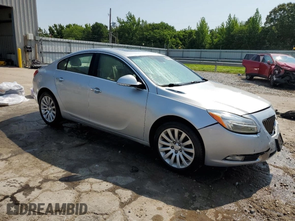 2012 Buick Regal Premium 1 with VIN 2G4GS5EK6C9135618, listed as a Copart auction lot 58575925 with 167,706 mi miles and Salvage title. Bid and sale history available at DreamBid. Image 4.