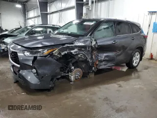 2021 Toyota Highlander Hybrid LE with VIN 5TDBBRCH0MS518752, listed as a Copart auction lot 58025554 with 38,872 mi miles and Salvage title. Bid and sale history available at DreamBid. Image 1.
