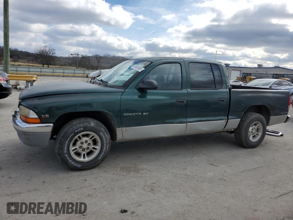 2000 Dodge Dakota Sport z VIN 1B7GL2AX6YS602043, wystawiony jako Copart lot #41380085 z przebiegiem 186 557 mil mil oraz Szkoda całkowita • Salvage title. Historia ofert i sprzedaży dostępna na DreamBid. Obrazek 1.