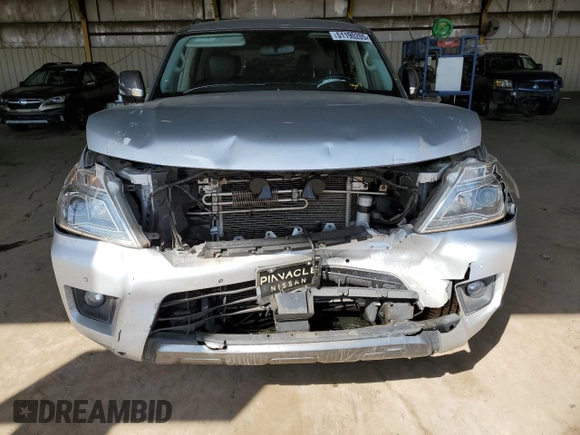 2020 Nissan Armada SL with VIN JN8AY2ND7L9108785, listed as a Copart auction lot 51190205 with 0 mi miles and Clean Title. Bid and sale history available at carsss.com. Image 5.