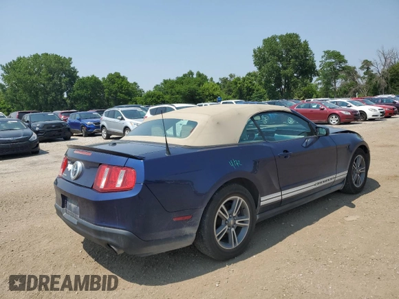 2011 Ford Mustang V6 with VIN 1ZVBP8EM4B5108994, listed as a Copart auction lot 59923745 with 187,390 mi miles and Salvage title. Bid and sale history available at DreamBid. Image 3.