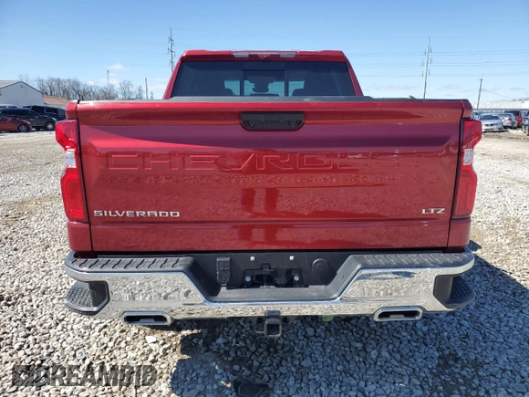2024 Chevrolet Silverado 1500 LTZ with VIN 1GCUDGE89RZ382308, listed as a Copart auction lot 48109755 with 3,272 mi miles and Salvage Title. Bid and sale history available at DreamBid. Image 6.
