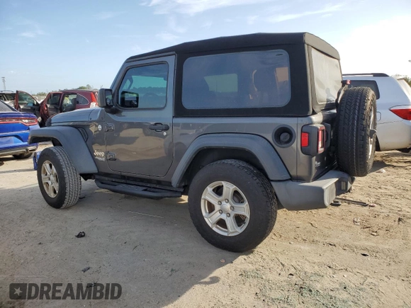 2018 Jeep Wrangler Sport with VIN 1C4GJXAG4JW150854, listed as a Copart auction lot 80236694 with 46,081 mi miles and Salvage Title. Bid and sale history available at carsss.com. Image 2.