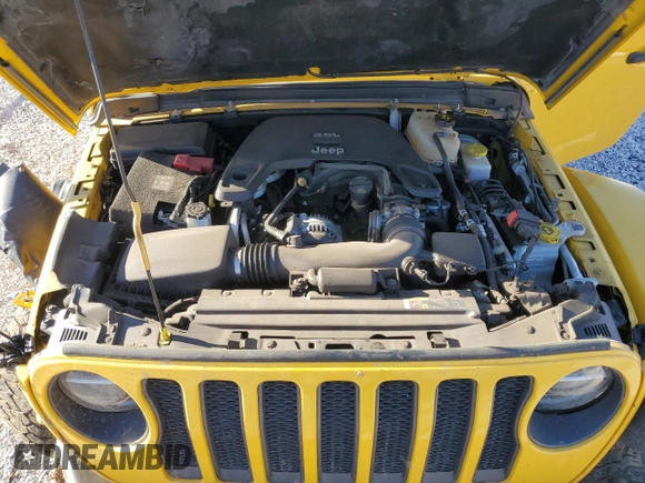 2020 Jeep Wrangler Unlimited Rubicon с VIN 1C4HJXFG3LW187460, выставлен на аукционе Copart как лот 50154435 с пробегом 87 981 миль миль и Списание • Salvage title. История ставок и продаж доступна на DreamBid. Изображение 12.