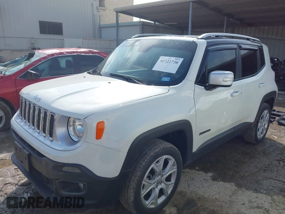 2018 Jeep Renegade Limited with VIN ZACCJADB2JPJ11167, listed as a IAAI auction lot 42722738 with 28,098 mi miles and . Bid and sale history available at DreamBid. Image 17.