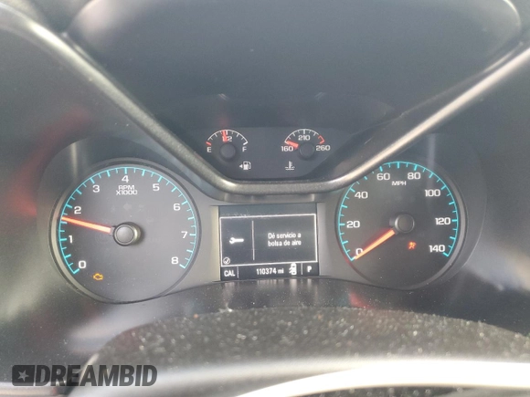 2017 Chevrolet Colorado 2WD WT with VIN 1GCGSBEA5H1240494, listed as a Copart auction lot 81361024 with 110,374 mi miles and Salvage title. Bid and sale history available at DreamBid. Image 9.