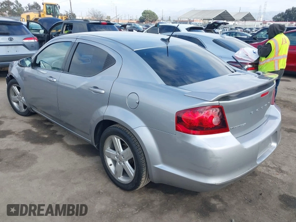 2013 Dodge Avenger SE with VIN 1C3CDZABXDN645208, listed as a IAAI auction lot 41187722 with 81,508 mi miles and . Bid and sale history available at carsss.com. Image 3.