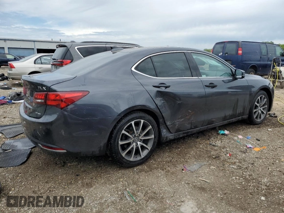 2015 Acura TLX Technology with VIN 19UUB3F57FA008214, listed as a Copart auction lot 58093535 with 106,741 mi miles and Salvage title. Bid and sale history available at DreamBid. Image 3.