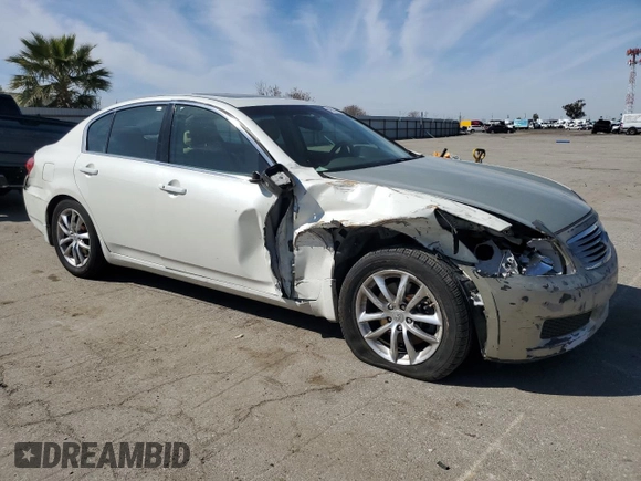 2008 Infiniti G35 Journey with VIN JNKBV61E58M218977, listed as a Copart auction lot 49639525 with Not Provided miles and Salvage Title. Bid and sale history available at DreamBid. Image 4.