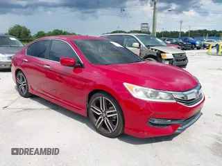 2016 Honda Accord Sport z VIN 1HGCR2F58GA245877, wystawiony jako IAAI lot #40253500 z przebiegiem 123 886 mil mil oraz . Historia ofert i sprzedaży dostępna na DreamBid. Obrazek 1.