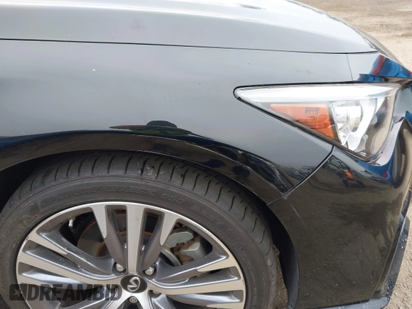 2023 Infiniti Q50 Sensory z VIN JN1EV7CP9PM511527, wystawiony jako IAAI lot #42490195 z przebiegiem 34 031 mil mil oraz . Historia ofert i sprzedaży dostępna na DreamBid. Obrazek 18.