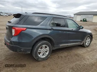 2023 Ford Explorer XLT with VIN 1FMSK8DH7PGC06589, listed as a Copart auction lot 51143865 with 23,614 mi miles and Salvage Title. Bid and sale history available at carsss.com. Image 3.