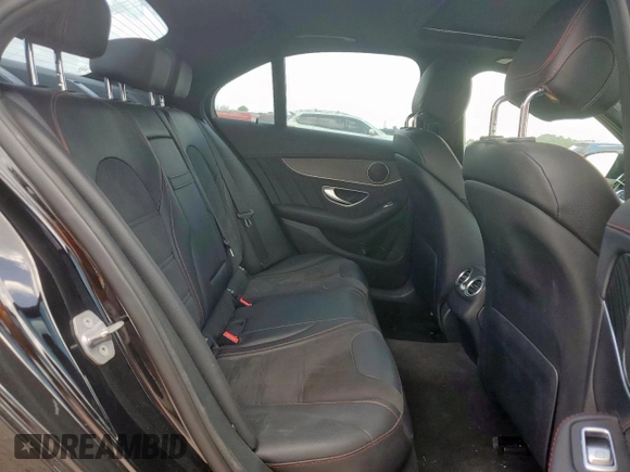 2018 Mercedes-Benz C 43 AMG with VIN 55SWF6EB2JU257667, listed as a Copart auction lot 51539385 with 48,258 mi miles and Salvage title. Bid and sale history available at DreamBid. Image 10.