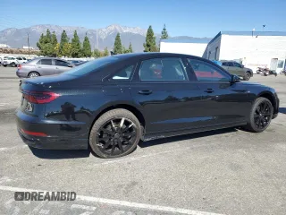 2024 Audi A8 with VIN WAULDAF86RN003891, listed as a Copart auction lot 77408804 with 4,812 mi miles and Salvage Title. Bid and sale history available at carsss.com. Image 3.