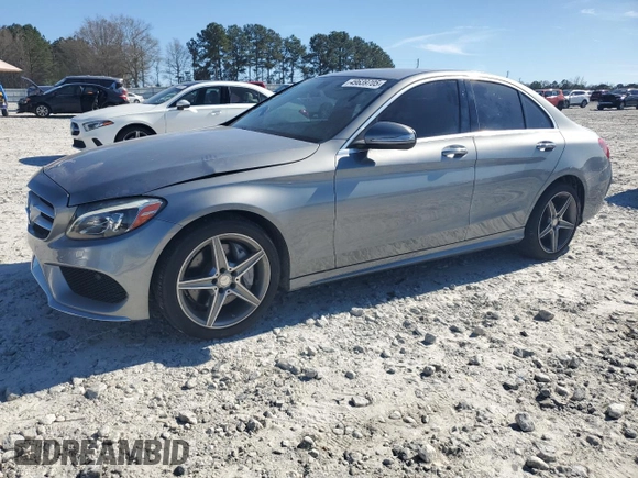 2015 Mercedes-Benz C-Class C 400 with VIN 55SWF6GBXFU009171, listed as a Copart auction lot 49639705 with 114,492 mi miles and Clean Title. Bid and sale history available at carsss.com. Image 1.