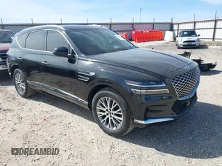 2021 Genesis GV80 with VIN KMUHBDSB0MU036656, listed as a IAAI auction lot 41796071 with 96,580 mi miles. Bid and sale history available at carsss.com. Image 1.
