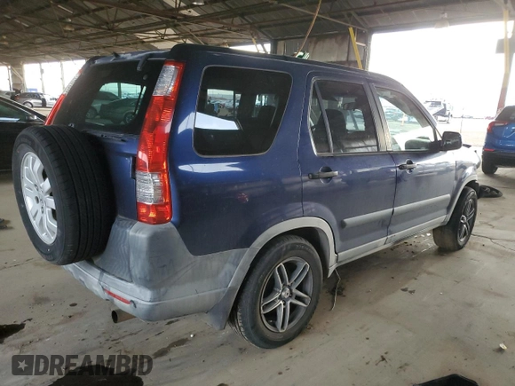 2005 Honda CR-V EX with VIN JHLRD788X5C016097, listed as a Copart auction lot 42830605 with 273,280 mi miles and Salvage Title. Bid and sale history available at carsss.com. Image 3.