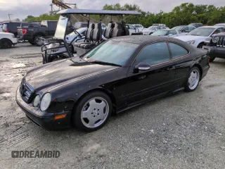 2002 Mercedes-Benz CLK 55 AMG with VIN WDBLJ74G32T102631, listed as a Copart auction lot 74875534 with Not Provided miles and Salvage Title. Bid and sale history available at carsss.com. Image 1.