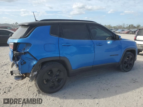 2018 Jeep Compass Latitude with VIN 3C4NJCBB9JT300224, listed as a Copart auction lot 49229115 with 108,081 mi miles and Salvage Title. Bid and sale history available at carsss.com. Image 3.