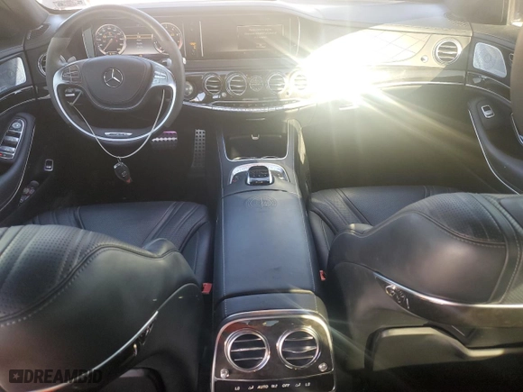 2015 Mercedes-Benz S-Class S 63 AMG with VIN WDDUG7JB2FA070548, listed as a Copart auction lot 81078264 with 33,880 mi miles and Salvage Title. Bid and sale history available at carsss.com. Image 8.
