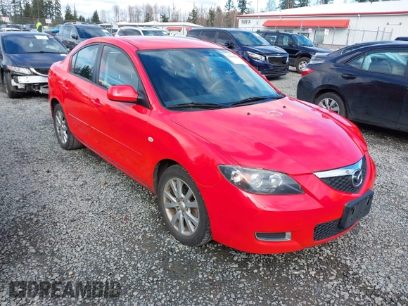 2008 Mazda 3 i Sport with VIN JM1BK32F081798723, listed as a IAAI auction lot 41819598 with 203,171 mi miles and . Bid and sale history available at DreamBid. Image 1.