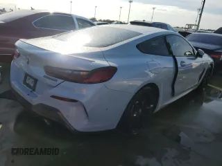 2022 BMW 8 Series M850i xDrive with VIN WBABC4C01NCH15281, listed as a Copart auction lot 74353274 with 0 mi miles and Non Repairable. Bid and sale history available at carsss.com. Image 3.