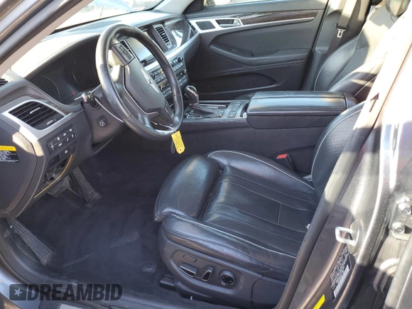 2015 Hyundai Genesis 3.8L with VIN KMHGN4JE2FU082585, listed as a Copart auction lot 41584764 with 125,151 mi miles and Clean Title. Bid and sale history available at carsss.com. Image 7.