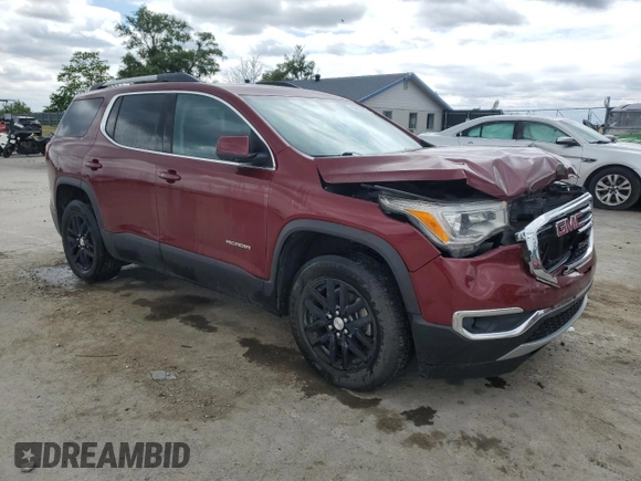 2018 GMC Acadia SLT with VIN 1GKKNMLS3JZ175214, listed as a Copart auction lot 54836855 with 144,693 mi miles and Salvage title. Bid and sale history available at DreamBid. Image 4.