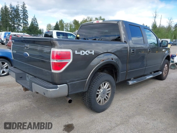 2009 Ford F-150 XL with VIN 1FTPW14V59FA09506, listed as a IAAI auction lot 42068602 with 222,954 mi miles. Bid and sale history available at carsss.com. Image 4.