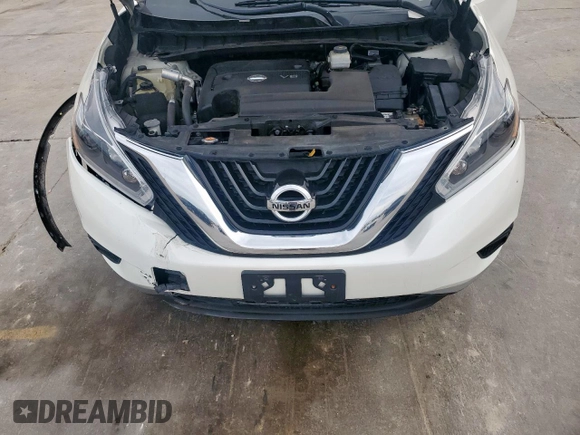 2018 Nissan Murano S with VIN 5N1AZ2MG6JN179643, listed as a Copart auction lot 48933545 with 123,739 mi miles and Salvage Title. Bid and sale history available at DreamBid. Image 14.
