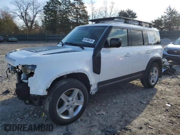 2022 Land Rover Defender SE with VIN SALEP7RU1N2091011, listed as a Copart auction lot 44146415 with 40,867 mi miles and Salvage title. Bid and sale history available at DreamBid. Image 1.
