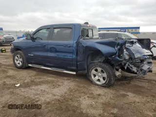 2019 Ram 1500 Big Horn with VIN 1C6SRFFT5KN619449, listed as a Copart auction lot 55404095 with 41,869 mi miles and Salvage title. Bid and sale history available at DreamBid. Image 2.