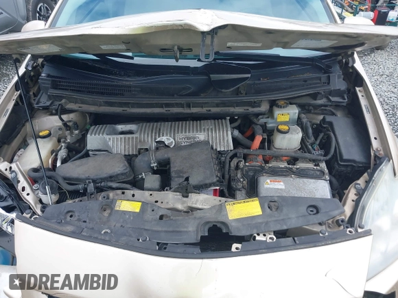 2010 Toyota Prius II with VIN JTDKN3DU7A1018919, listed as a IAAI auction lot 41947540 with 215,334 mi miles and . Bid and sale history available at DreamBid. Image 10.