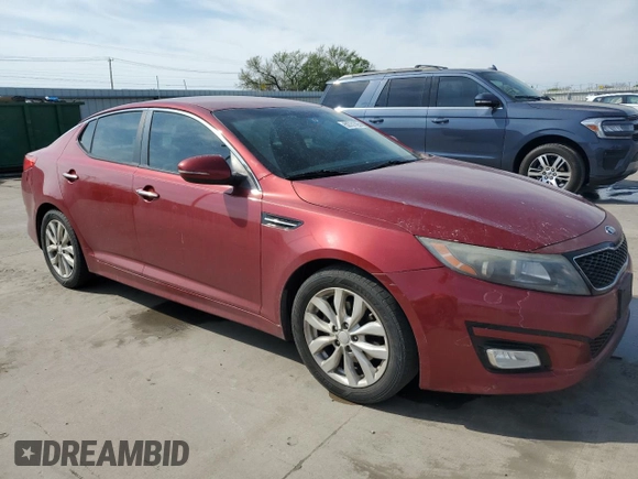 2015 Kia Optima EX with VIN 5XXGN4A72FG356248, listed as a Copart auction lot 50731795 with 186,448 mi miles and Clean Title. Bid and sale history available at carsss.com. Image 4.