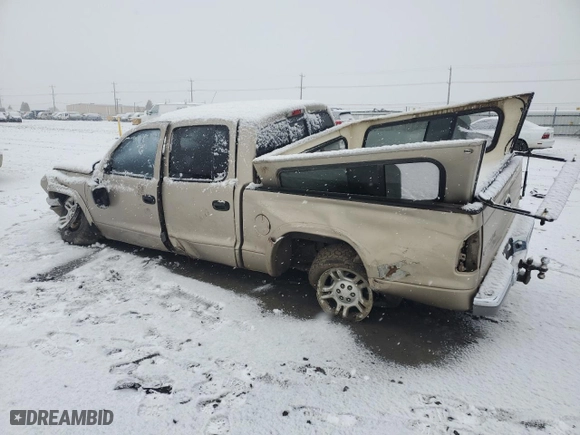 2004 Dodge Dakota SLT with VIN 1D7HG48N84S693647, listed as a Copart auction lot 84762644 with 0 mi miles and Salvage Title. Bid and sale history available at carsss.com. Image 2.