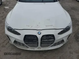 2021 BMW M4 with VIN WBS53AZ04MCG28925, listed as a Copart auction lot 73985524 with 0 mi miles and Salvage Title. Bid and sale history available at carsss.com. Image 11.