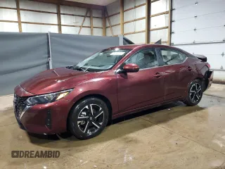 2025 Nissan Sentra SV with VIN 3N1AB8CV9SY302015, listed as a Copart auction lot 56039085 with 6,493 mi miles and Clean Title. Bid and sale history available at DreamBid. Image 1.