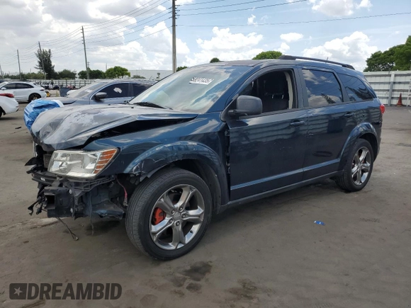 2013 Dodge Journey SE with VIN 3C4PDCAB7DT680055, listed as a Copart auction lot 58241435 with 199,620 mi miles and Salvage title. Bid and sale history available at DreamBid. Image 1.
