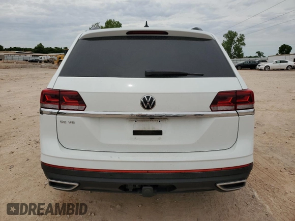 2023 Volkswagen Atlas SE with VIN 1V2WR2CA5PC556506, listed as a Copart auction lot 55486165 with 55,134 mi miles and Salvage title. Bid and sale history available at DreamBid. Image 6.
