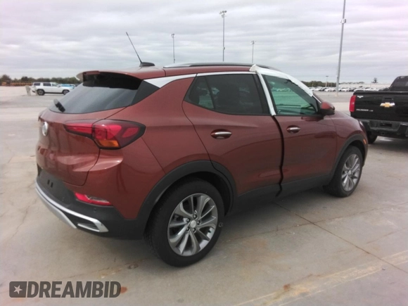 2021 Buick Encore GX Essence with VIN KL4MMFSL3MB076378, listed as a Copart auction lot 58874155 with Not provided miles and Salvage title. Bid and sale history available at DreamBid. Image 3.