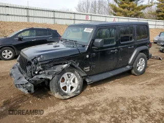 2020 Jeep Wrangler Unlimited Sport Altitude with VIN 1C4HJXDG5LW170856, listed as a Copart auction lot 49050535 with 30,010 mi miles and Salvage Title. Bid and sale history available at carsss.com. Image 1.